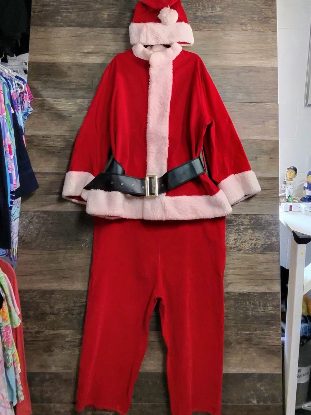 Classic Red Santa Costume with Faux Fur Trim